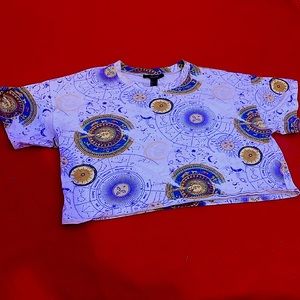 Forever 21 Oversized Astrology crop top :)